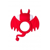 Красное эрекционное кольцо на пенис JOS COCKY DEVIL - JOS - в Омске купить с доставкой