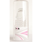 Гелевая прозрачная насадка с 2 отростками - 13 см. - Toyfa Basic - в Омске купить с доставкой