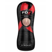 Мастурбатор-вагина Vibrating Pussy Stroker с вибрацией - Pipedream - в Омске купить с доставкой