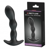 Черный анальный стимулятор простаты с вибрацией Special Anal Massager - 14,5 см. - Baile - в Омске купить с доставкой