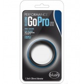 Черно-синее эрекционное кольцо Silicone Go Pro Cock Ring - Blush Novelties - в Омске купить с доставкой
