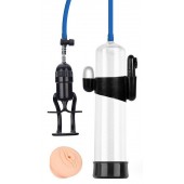 Прозрачная вакуумная вибропомпа Sex Expert с насадкой-вагиной - Sex Expert - в Омске купить с доставкой