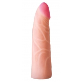 Фаллическая насадка на трусики харнесс - 17,5 см. - LOVETOY (А-Полимер) - купить с доставкой в Омске