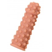 Телесная реалистичная насадка KOKOS Extreme Sleeve 02 с дополнительной стимуляцией - 12,7 см. - KOKOS - в Омске купить с доставкой