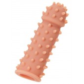 Телесная реалистичная насадка KOKOS Extreme Sleeve 03 с дополнительной стимуляцией - 12,7 см. - KOKOS - в Омске купить с доставкой