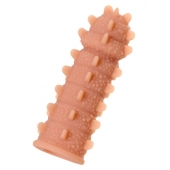 Телесная реалистичная насадка KOKOS Extreme Sleeve 04 с дополнительной стимуляцией - 12,7 см. - KOKOS - в Омске купить с доставкой