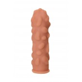 Телесная реалистичная насадка KOKOS Extreme Sleeve 11 с дополнительной стимуляцией - 12,7 см. - KOKOS - в Омске купить с доставкой