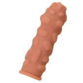 Телесная реалистичная насадка KOKOS Extreme Sleeve 11 с дополнительной стимуляцией - 12,7 см. - KOKOS - в Омске купить с доставкой
