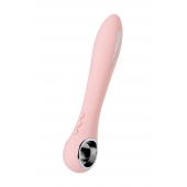 Розовый силиконовый вибратор с электростимуляцией GALVANI VIBE - 21 см. - ToyFa - купить с доставкой в Омске