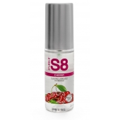 Смазка на водной основе S8 Flavored Lube со вкусом вишни - 50 мл. - Stimul8 - купить с доставкой в Омске