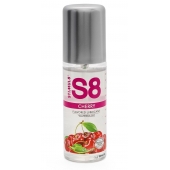 Смазка на водной основе S8 Flavored Lube со вкусом вишни - 125 мл. - Stimul8 - купить с доставкой в Омске