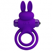 Фиолетовое эрекционное кольцо с вибростимуляцией клитора Vibrant Penis Ring III - Baile - в Омске купить с доставкой