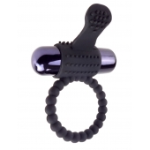 Черное эрекционное виброкольцо Vibrating Silicone Super Ring - Pipedream - в Омске купить с доставкой