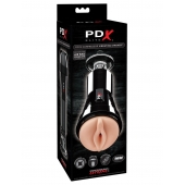 Телесный вибромастурбатор-вагина Cock Compressor Vibrating Stroker - Pipedream - в Омске купить с доставкой