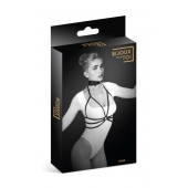 Черная упряжь на грудь Julia - Bijoux Pour Toi - купить с доставкой в Омске