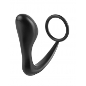 Эрекционное кольцо с анальной пробкой Ass-Gasm Cockring Plug - Pipedream - в Омске купить с доставкой
