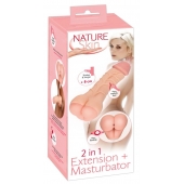Телесная насадка-мастурбатор 2-in-1 Extension Masturbator - 21 см. - Orion - в Омске купить с доставкой