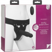 Черный полый вибрострапон Body Extensions BE Aroused - 17,78 см. - Doc Johnson - купить с доставкой в Омске