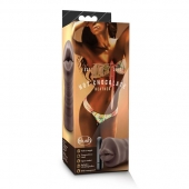 Коричневый мастурбатор-ротик Heather - Blush Novelties - в Омске купить с доставкой