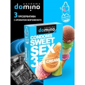 Презервативы для орального секса DOMINO Sweet Sex с ароматом мороженого - 3 шт. - Domino - купить с доставкой в Омске