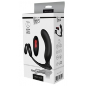 Черный массажер простаты REMOTE P-PLEASER - Dream Toys - в Омске купить с доставкой