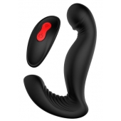 Черный вибромассажер простаты SWIRLING P-PLEASER - Dream Toys - в Омске купить с доставкой