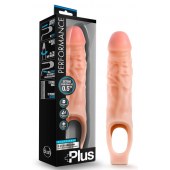 Телесный реалистичный фаллоудлинитель 9 Inch Silicone Cock Sheath Penis Extender - 22,86 см. - Blush Novelties - в Омске купить с доставкой