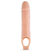 Телесный реалистичный фаллоудлинитель 10 Inch Silicone Cock Sheath Penis Extender - 25,4 см. - Blush Novelties - в Омске купить с доставкой