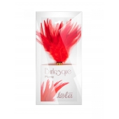 Красный перьевой тиклер Plume - 23 см. - Lola Lingerie - купить с доставкой в Омске