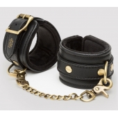 Черные наручники Bound to You Faux Leather Wrist Cuffs - Fifty Shades of Grey - купить с доставкой в Омске