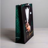 Бумажный пакет «Лучшему!» - 23 х 27 см. - Сима-Ленд - купить с доставкой в Омске