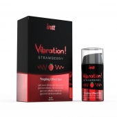 Жидкий интимный гель с эффектом вибрации Vibration! Strawberry - 15 мл. - INTT - купить с доставкой в Омске