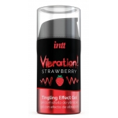 Жидкий интимный гель с эффектом вибрации Vibration! Strawberry - 15 мл. - INTT - купить с доставкой в Омске