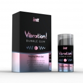 Жидкий интимный гель с эффектом вибрации Vibration! Bubble Gum - 15 мл. - INTT - купить с доставкой в Омске