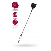 Черный гладкий стек с тонкой ручкой - 48 см. - ToyFa - купить с доставкой в Омске