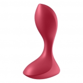 Красный вибромассажёр простаты Satisfyer Backdoor Lover - 14 см. - Satisfyer - в Омске купить с доставкой