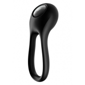 Черное эрекционное виброкольцо Majestic Duo - Satisfyer - в Омске купить с доставкой