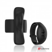 Черная вибровкладка в трусики с пультом-часами Anne s Desire Vibro Panty Wireless Watchme - DreamLove