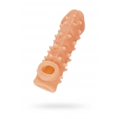 Телесная закрытая насадка с пупырышками Cock Sleeve Size M - 15,6 см. - KOKOS - в Омске купить с доставкой