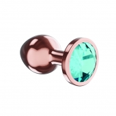 Пробка цвета розового золота с малиновым кристаллом Diamond Topaz Shine L - 8,3 см. - Lola Games - купить с доставкой в Омске