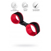 Красно-черные велюровые оковы Anonymo - ToyFa - купить с доставкой в Омске