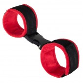 Красно-черные велюровые оковы Anonymo - ToyFa - купить с доставкой в Омске