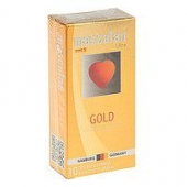 Презервативы Masculan Ultra Gold с золотым напылением и ароматом ванили - 10 шт. - Masculan - купить с доставкой в Омске