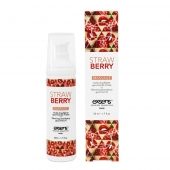Разогревающее массажное масло  с ароматом клубники Gourmet Strawberry - 50 мл. - Exsens - купить с доставкой в Омске