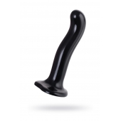 Черный стимулятор для пар P G-Spot Dildo Size L - 19 см. - Strap-on-me - в Омске купить с доставкой