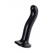 Черный стимулятор для пар P G-Spot Dildo Size L - 19 см. - Strap-on-me - в Омске купить с доставкой