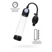 Прозрачная механическая помпа Roald с манометром - Sexus - в Омске купить с доставкой