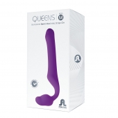 Лиловый безремневой страпон Queens M - Adrien Lastic - купить с доставкой в Омске