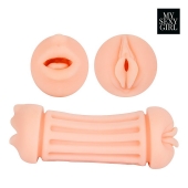 Двусторонний мастурбатор - ротик и вагина - Bior toys - в Омске купить с доставкой