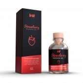 Массажный гель с ароматом клубники Strawberry - 30 мл. - INTT - купить с доставкой в Омске